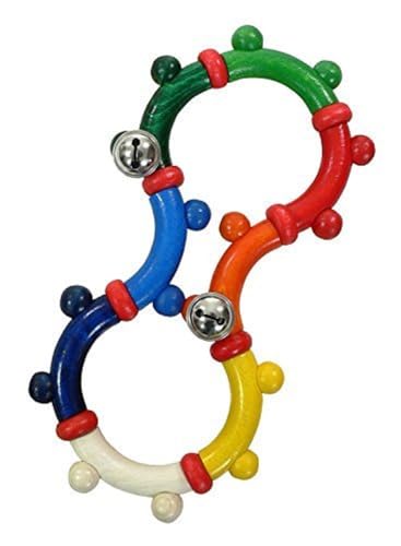 Hess Holzspielzeug 11192 - Motorik-Rassel aus Holz, in Form einer Acht, mit beweglichen Teilen, für Babys ab 6 Monaten, handgefertigt, für Greifübungen Hess Holzspielzeug 11192 - Motorik-Rassel aus Holz, in Form einer Acht, mit beweglichen Teilen, für Babys ab 6 Monaten, handgefertigt, für Greifübungen von Hess