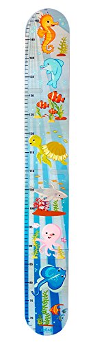 Hess Holzspielzeug 14603 - Messlatte aus Holz für Kinder, Serie Seepferdchen, handgefertigt, 4 teilig, geeignet für eine Körpergröße von ca. 66 bis 152 cm Hess Holzspielzeug 14603 - Messlatte aus Holz für Kinder, Serie Seepferdchen, handgefertigt, 4 teilig, geeignet für eine Körpergröße von ca. 66 bis 152 cm von Hess