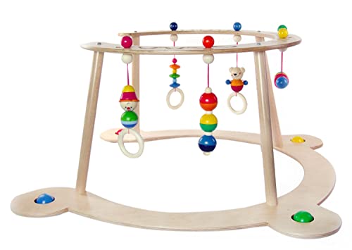 Hess Holzspielzeug 20044 - Lauflerngerät und Spiel-Bogen aus Holz, Serie Bär Henry, für Babys, handgefertigt, mit Figuren und Rasseln, ca. 73 x 71 x 39 cm, für unbeschwerten Spiel- und Lernspaß Hess Holzspielzeug 20044 - Lauflerngerät und Spiel-Bogen aus Holz, Serie Bär Henry, für Babys, handgefertigt, mit Figuren und Rasseln, ca. 73 x 71 x 39 cm, für unbeschwerten Spiel- und Lernspaß von Hess