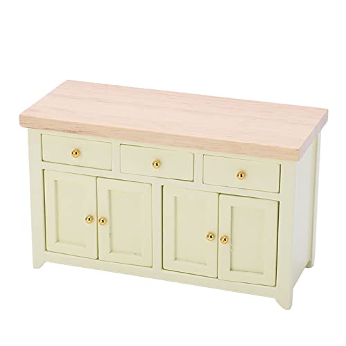 HETHLIF Dollhouse -Schrank, Dollhouse Storage Cabinet Mini Möbel Birke Mini Schrank 1:12 Skala für (Creme Farben) von Hethlif