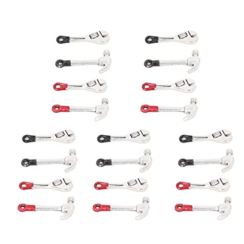 HETHLIF Miniaturarbeitstools, Miniaturpuppenhauszubehör Mini Puppenhausschlüssel Hammer Kit 20pcs Dollhouse Reparaturwerkzeuge Simulation Wartungsinstrument HETHLIF Miniaturarbeitstools, Miniaturpuppenhauszubehör Mini Puppenhausschlüssel Hammer Kit 20pcs Dollhouse Reparaturwerkzeuge Simulation Wartungsinstrument von Hethlif