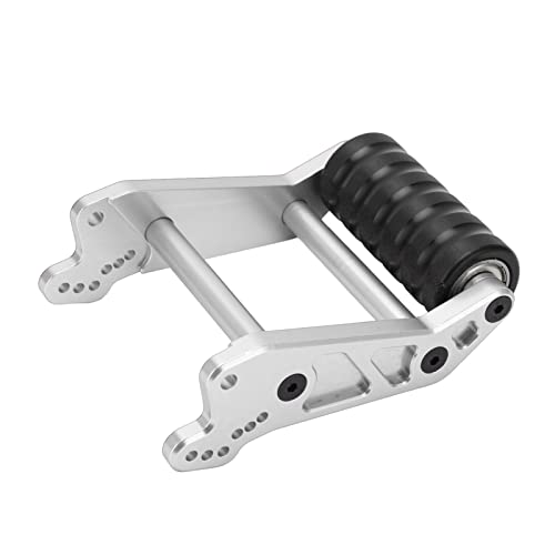Hethlif Wheelie Stange, Wheelie Stange für Mini -Fahrrad mit Radmuster Aluminiumlegierung für Losi LMT Feststoff Achse 4WD LOS04022 1/8 RC -Auto (Silver) von Hethlif