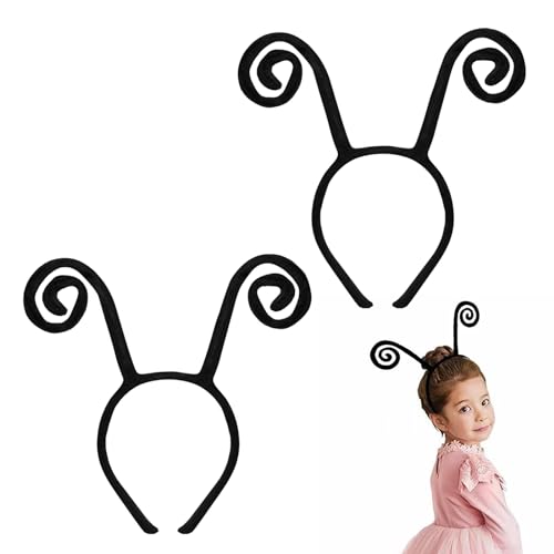 2 Stück Schmetterling Antennen Stirnband Antenne Insekt Stirnband Bienen Kostüm Haarband für Halloween Partys Gastgeschenk Karneval, Schwarz 2 Stück Schmetterling Antennen Stirnband Antenne Insekt Stirnband Bienen Kostüm Haarband für Halloween Partys Gastgeschenk Karneval, Schwarz von Heting-YQ