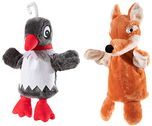 Unser Sandmännchen Handspielpuppenset Frau Elster und Herr Fuchs GRS/PET Plüsch, Grau/Rot, Rotbraun Unser Sandmännchen Handspielpuppenset Frau Elster und Herr Fuchs GRS/PET Plüsch, Grau/Rot, Rotbraun von ANICEMOON