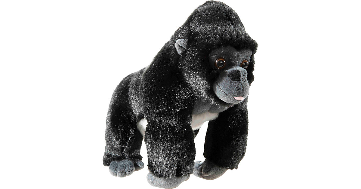 Bedrohte Tiere - Gorilla 26 cm schwarz von Heunec
