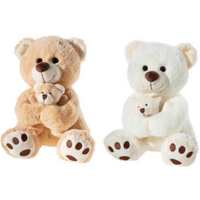 HEUNEC 504875 Misanimo Bär mit Baby, 25 cm, sortiert HEUNEC 504875 Misanimo Bär mit Baby, 25 cm, sortiert von Heunec