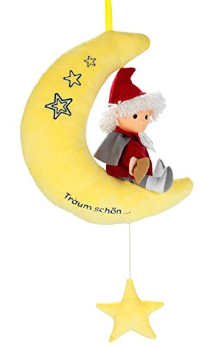 HEUNEC 664074 - Sandmann auf Mond mit Musikzugwerk 22cm von Heunec