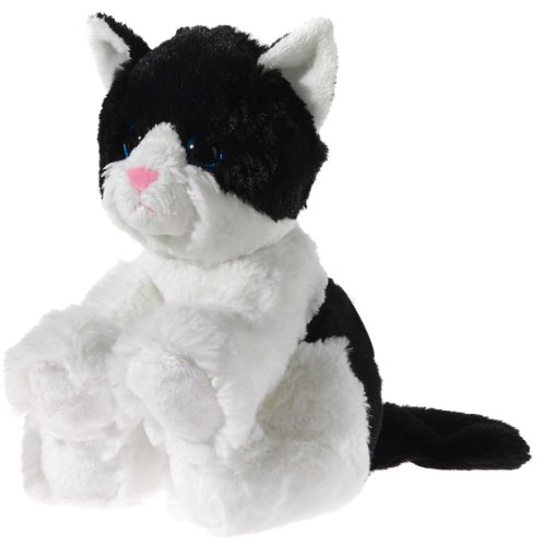 Heunec 247376 - Glitter-Kitty Katzen-Baby, schwarz/weiß von Heunec