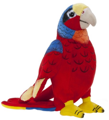 Heunec 285576 - Softissimo Papagei, 20 cm, Rot von Heunec