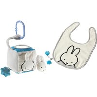 Heunec 503878 - MIFFY Lätzchen und Rassel, GOTS Recycled Plüsch, 26 cm von Heunec