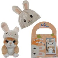 Heunec 512276 - Kuschelköpfchen Set Katze & Mütze, Katze 13cm/Mütze 52cm, Plüsch Heunec 512276 - Kuschelköpfchen Set Katze & Mütze, Katze 13cm/Mütze 52cm, Plüsch von Heunec