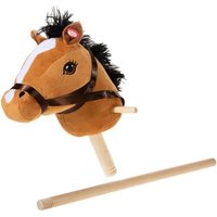 Heunec 744073 - Steckenpferd mit Sound & abnehmbarem Holzstecken, Plüsch/Holz, braun, 75 cm Heunec 744073 - Steckenpferd mit Sound & abnehmbarem Holzstecken, Plüsch/Holz, braun, 75 cm von Heunec