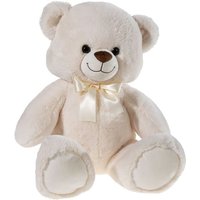 Heunec - Bär sitzend mit Schleife, creme, GRS, PET von Heunec