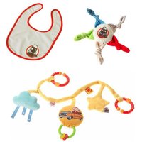 Heunec - Sandmännchen und Freunde - Sandmann Set Pitti Lätzchen, Quietscher, Kiwakett Heunec - Sandmännchen und Freunde - Sandmann Set Pitti Lätzchen, Quietscher, Kiwakett von Heunec