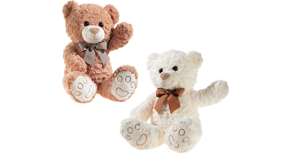 Plüschbär mit Schleife, 40 cm braun/beige Plüschbär mit Schleife, 40 cm braun/beige von Heunec
