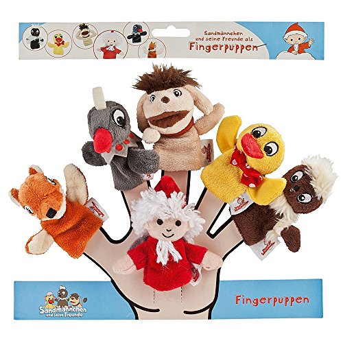 Unser Sandmännchen und Freunde 986176 - Fingerpuppen-Set 6-Fach von Heunec