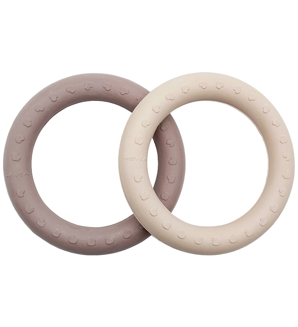 Hevea Beißringe - 2er-Pack - Sand & Tan Beige - Hevea - One Size - Beißringe Hevea Beißringe - 2er-Pack - Sand & Tan Beige - Hevea - One Size - Beißringe von Hevea