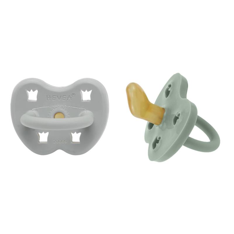 Hevea - Schnuller 2er-Pack kiefergerecht "grey & sage" ab 3M Hevea - Schnuller 2er-Pack kiefergerecht "grey & sage" ab 3M von Hevea
