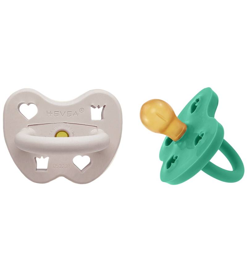 Hevea Schnuller - 3-36 Mt. - 2er-Pack - Naturgummi - Green/Soft - Hevea - 3-36 mt - Schnuller Hevea Schnuller - 3-36 Mt. - 2er-Pack - Naturgummi - Green/Soft - Hevea - 3-36 mt - Schnuller von Hevea