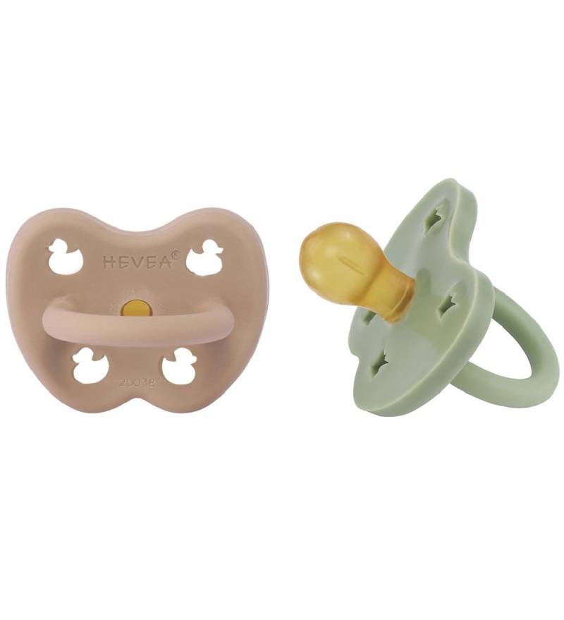 Hevea Schnuller - 3-36 mt. - 2er-Pack - Naturgummi - Tan Beige/M - Hevea - 3-36 mt - Schnuller Hevea Schnuller - 3-36 mt. - 2er-Pack - Naturgummi - Tan Beige/M - Hevea - 3-36 mt - Schnuller von Hevea