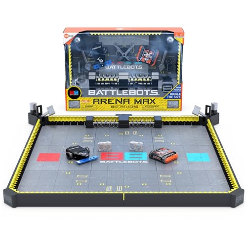 HEXBUG 6069035 BattleBots Arena MAX, Remote Control Robot Kids with Over 30 Pieces, STEM Toys for Boys & Girls Ages 8 & Up, Batteries Included, Multiplayer Board Game Toy, and von Hexbug