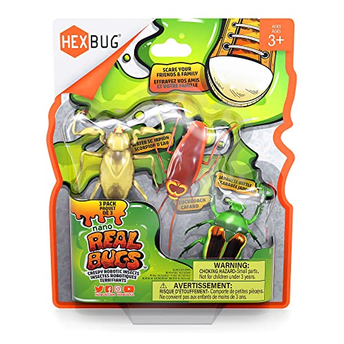 Hexbug 477-7801 501094 Nano Real Bugs 3-Pack, Scherzartikel, Insekten-Imitation, Krabbelspaß, ab 3 Jahre Hexbug 477-7801 501094 Nano Real Bugs 3-Pack, Scherzartikel, Insekten-Imitation, Krabbelspaß, ab 3 Jahre von Hexbug
