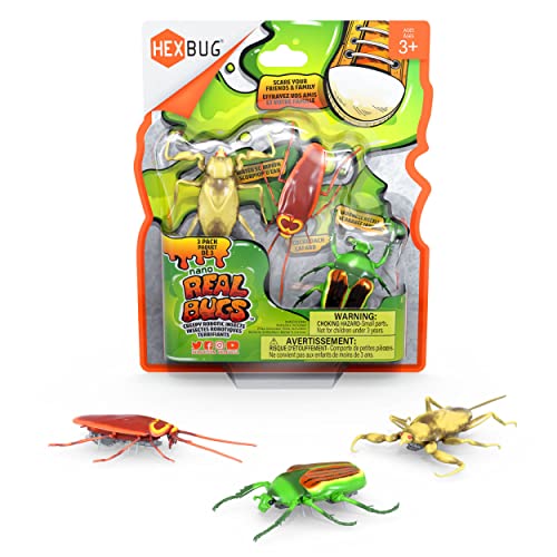 Hexbug 477-7801 501094 Nano Real Bugs 3-Pack, Scherzartikel, Insekten-Imitation, Krabbelspaß, ab 3 Jahre Hexbug 477-7801 501094 Nano Real Bugs 3-Pack, Scherzartikel, Insekten-Imitation, Krabbelspaß, ab 3 Jahre von Hexbug