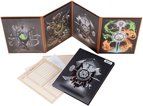Hexers Game Master Screen - Dungeons and Dragons D&D DND DM Pathfinder RPG Role Playing Compatible - 4 Customizable Panels - Inserts Included Dry Erase Tracker Sheet Hexers Game Master Screen - Dungeons and Dragons D&D DND DM Pathfinder RPG Role Playing Compatible - 4 Customizable Panels - Inserts Included Dry Erase Tracker Sheet von Hexers