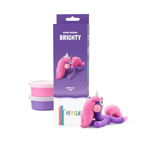 Hey Clay - Modellierung lufttrockener Ton mit lustiger interaktiver App - Brighty, Serie Regenbogen Einhörner, 3 Dosen Hey Clay - Modellierung lufttrockener Ton mit lustiger interaktiver App - Brighty, Serie Regenbogen Einhörner, 3 Dosen von Hey Clay