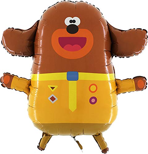 Grabo Hey Duggee Folienballon Riesen Jumbo-Größe, 1 Stück, Brown, Yellow, Ballon, Buchstabe, Superfolie, Gummi, BALLOON, Foilballon, Kinder, Junge Fans von Hey Duggee, Jungen, Geburtstag von Grabo