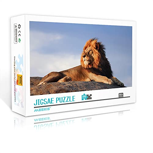 1000 Teile Mini-Puzzle für Erwachsene Lion Classic Puzzle Brain Teaser Puzzlespiel Geschenk (38x26cm Kartonpuzzle) Puzzles für Erwachsene und Kinder von Heyazc