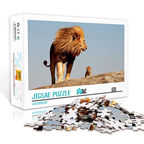 1000 Teile Mini-Puzzle für Erwachsene Lion Classic Puzzlespiel Spielzeuggeschenk (Papppuzzle 38x26cm) Puzzles für Erwachsene und Kinder von Heyazc