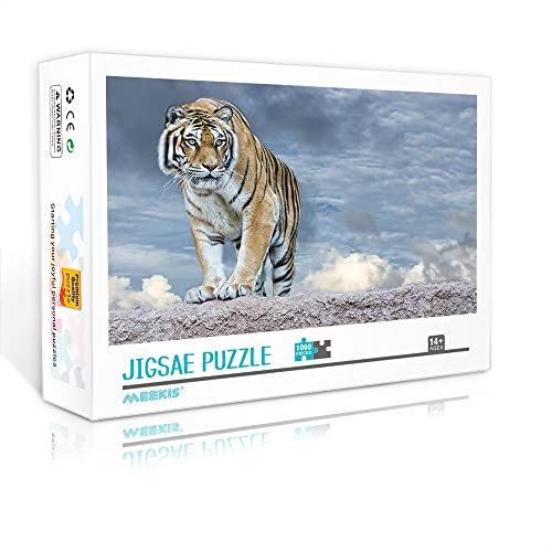 1000 Teile Minipuzzle für Erwachsene Tiger Klassisches Puzzle DIY Spielzeuggeschenk Klassisches Spielpuzzle (Kartonpuzzle 38x26cm) Puzzles für Erwachsene und Kinder von Heyazc