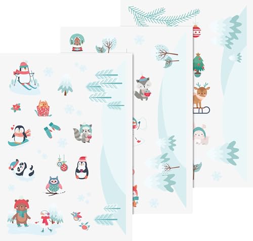 Heyda Fenster Sticker „Winter“ | 210×297 mm, bunt, 3 Blatt von Heyda