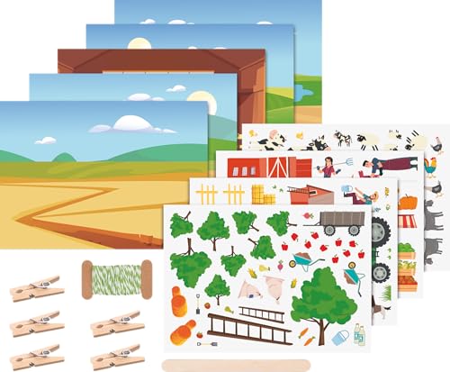 Heyda Rubbelsticker Karten-Set „Bauernhof“ | 160×120 mm, bunt Heyda Rubbelsticker Karten-Set „Bauernhof“ | 160×120 mm, bunt von Heyda