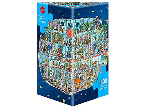 HEYE 29841 Spaceship Triangular 1500 Teile, Mattias Adolfsson, White von Heye