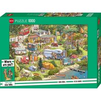 HEYE Puzzle 1000 Teile „Caravan Site“ für Erwachsene, Wimmelbild-Motiv HEYE Puzzle 1000 Teile „Caravan Site“ für Erwachsene, Wimmelbild-Motiv von Heye Puzzle