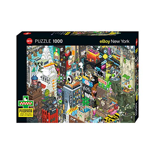 Heye New York Quest, Pixorama eBoy Puzzle, Black: 1000 Teile (Pixorama Puzzle Heye) von Heye Puzzle