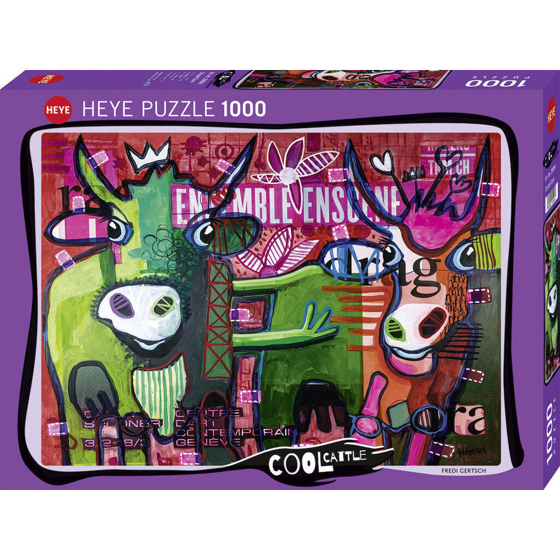 Striped Cows Puzzle von Heye Puzzle