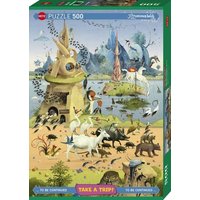 With Hieronymus Bosch With Hieronymus Bosch von Heye Puzzle