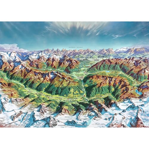 Alpine Mountain World: 2000 Teile von Heye