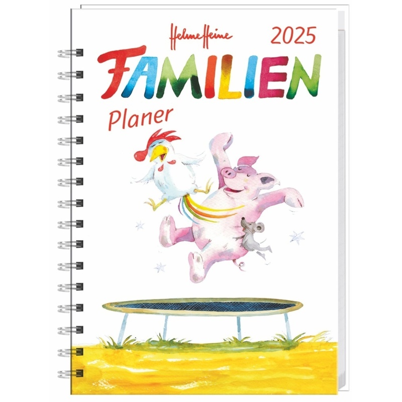 Helme Heine: Familienplaner-Buch A6 2025 von Heye