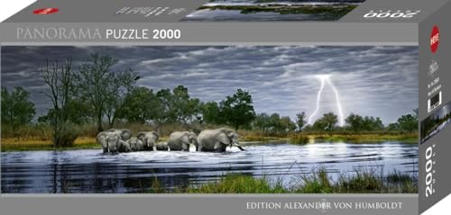 Heye 29508 - Panoramapuzzle, Alexander von Humboldt, Herd Elephant, 2000 teile von Heye