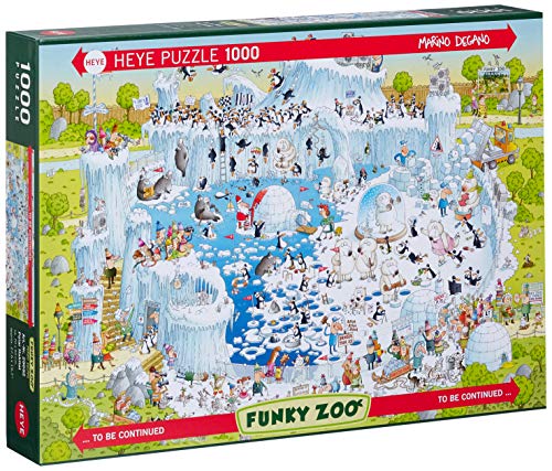 Heye 29692 - Standardpuzzle, Marino Degano Zoo Polar Habitat, 1000 Teile (Funky Zoo Puzzle Heye) von Heye