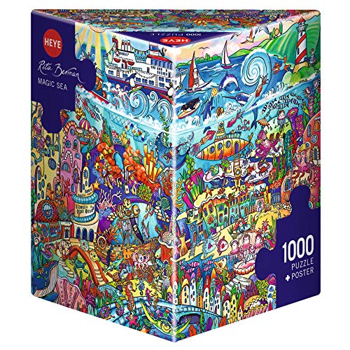 HEYE 29839 Magic Sea Triangular 1000 Teile, Rita Berman, Grey von Heye