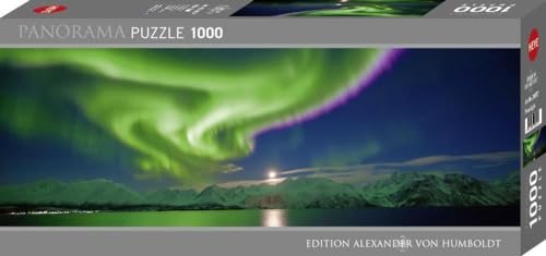 Heye 298579 Polar Light, 1000 Teile Panoramaformat Puzzle, Silver von Heye