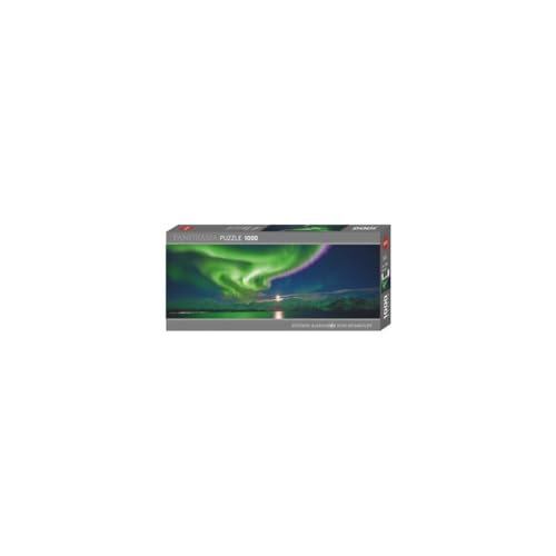 Heye 298579 Polar Light, 1000 Teile Panoramaformat Puzzle, Silver von Heye