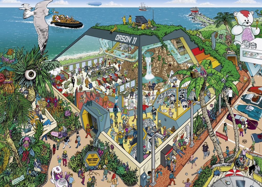 Heye Cartoon Triangular - Beauty Centre 1000 Teile Puzzle Heye-30118 Heye Cartoon Triangular - Beauty Centre 1000 Teile Puzzle Heye-30118 von Heye