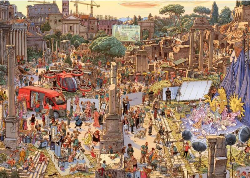 Heye Cartoon Triangular - Fashion Shoot 2000 Teile Puzzle Heye-29931 von Heye