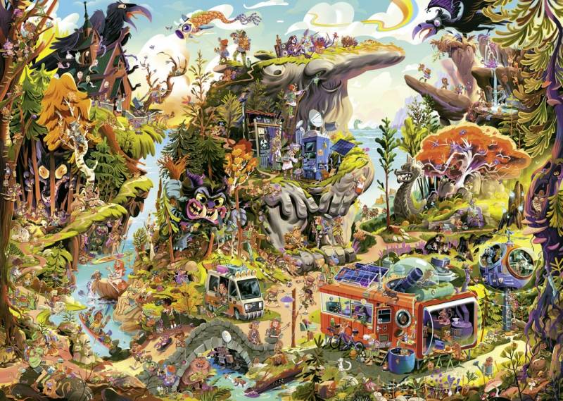 Heye Cartoon Triangular - Nordic Stories 2000 Teile Puzzle Heye-30121 Heye Cartoon Triangular - Nordic Stories 2000 Teile Puzzle Heye-30121 von Heye